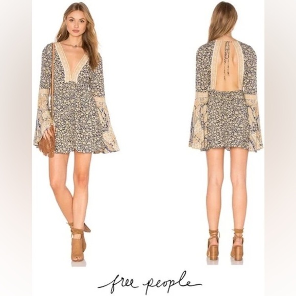 Free People Womens Once Upon a Summertime Romper Size XS Floral Boho Western - Picture 6 of 6